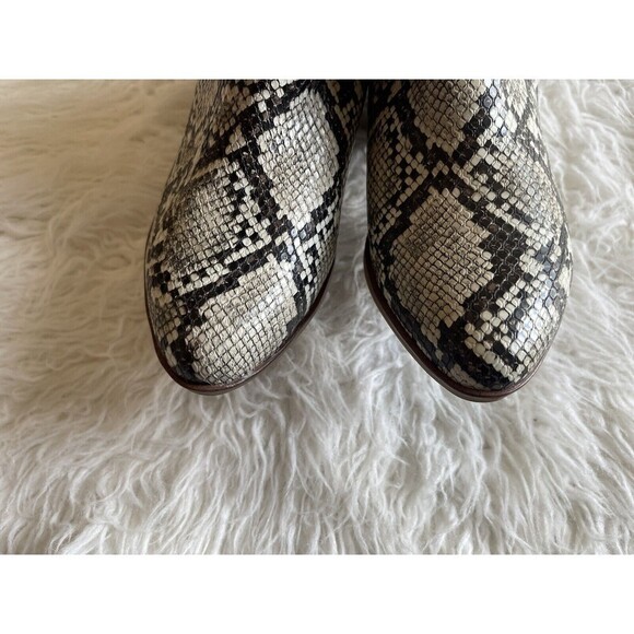 MIA Women SZ 6 Auden Ankle Casual Zip Snakeprint Bootie Shoe Boho Rocker - Picture 9 of 12